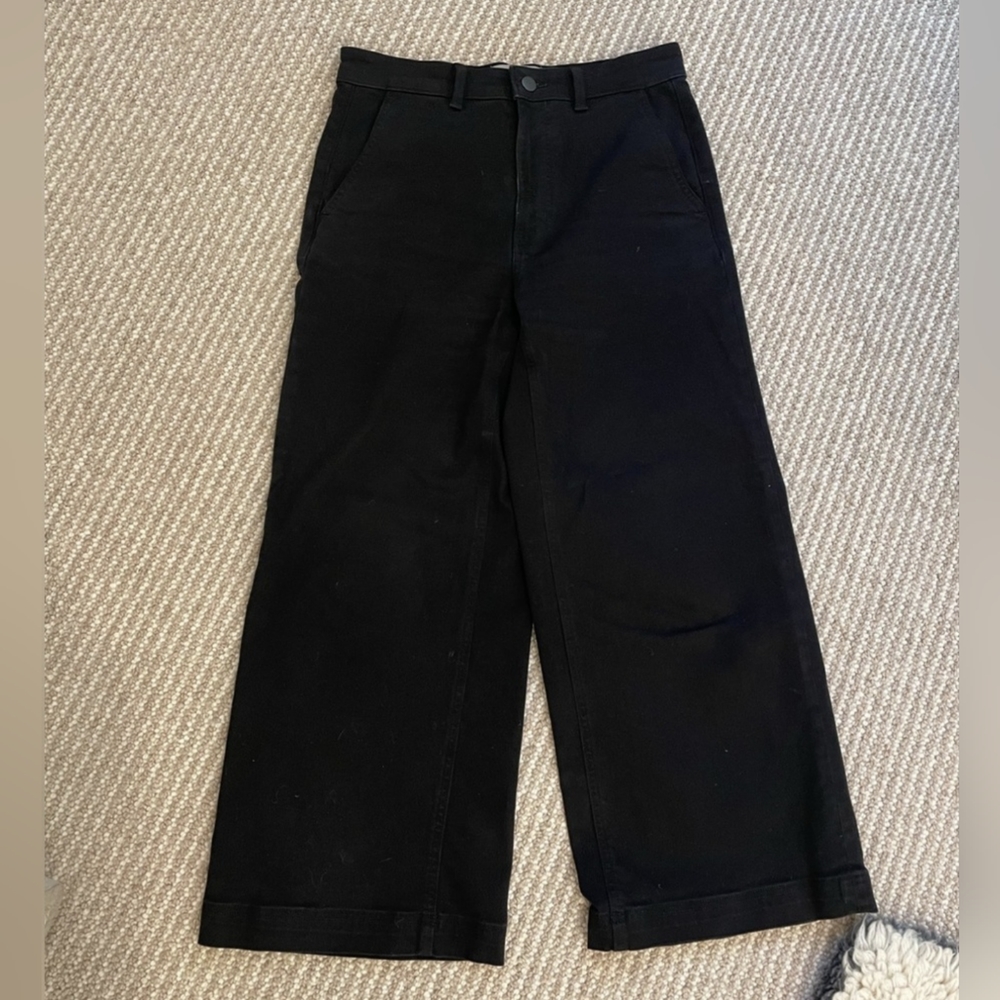 Everlane black wide leg pants